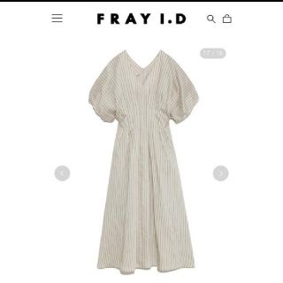 フレイアイディー(FRAY I.D)の【猫さま専用】フレイ アイディー Vネックウエストタックワンピース(ロングワンピース/マキシワンピース)