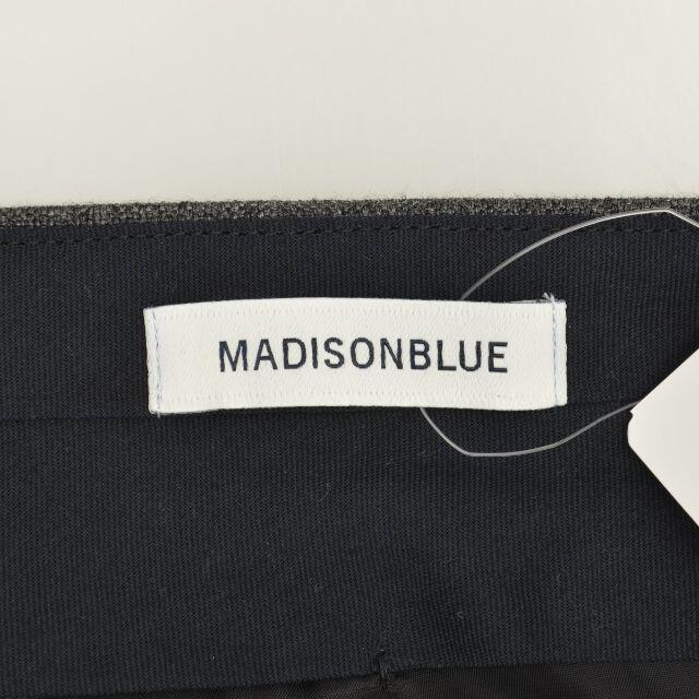 【MADISON BLUE】20AW ツイード テーパードクロップドパンツダークグレー系コンディション