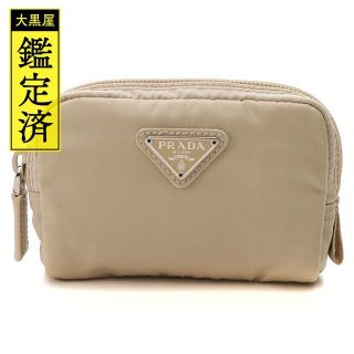 最終値下げ PRADA 巾着 ポーチ ベージュ - www.h1unlimited.com