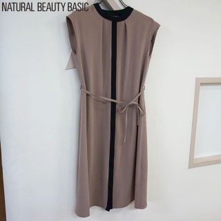 ナチュラルビューティーベーシック(NATURAL BEAUTY BASIC)のNATURAL BEAUTY BASIC ワンピース ベージュ系 4805668(ひざ丈ワンピース)