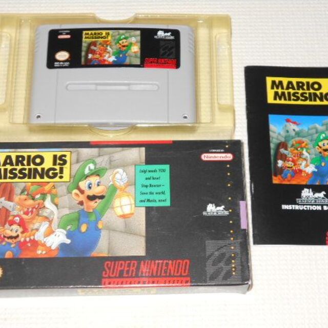 SFC★MARIO IS MISSING! SNES 海外版(国内本体動作不可)