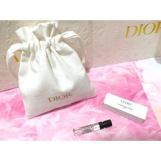 クリスチャンディオール(Christian Dior)のメゾン クリスチャン ディオール ラッキー 2mlホワイト 巾着 2点セット(香水(女性用))