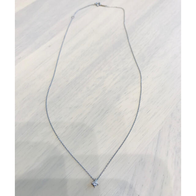 ete(エテ)のete Pt850 ダイヤモンド　ネックレス　42cm レディースのアクセサリー(ネックレス)の商品写真