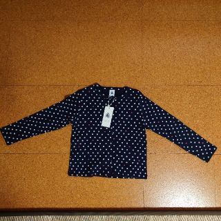 プチバトー(PETIT BATEAU)のドットカーディガン(カーディガン)