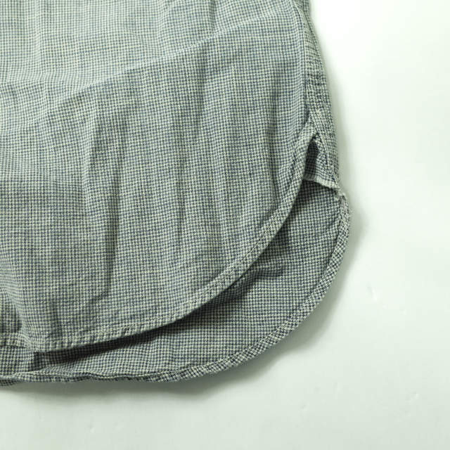 RRL(ダブルアールエル)のRRL ダブルアールエル L/S INDIGO DYE HOUNDS TOOTH WORK SHIRTS インディゴダイ ハウンドトゥースワークシャツ S ネイビー 長袖 チェック トップス【中古】【RRL】 メンズのトップス(シャツ)の商品写真