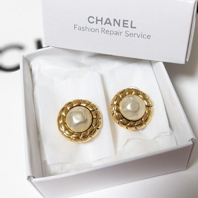 ご専用【未使用】CHANEL ヴィンテージイヤリング シャネル イエロー