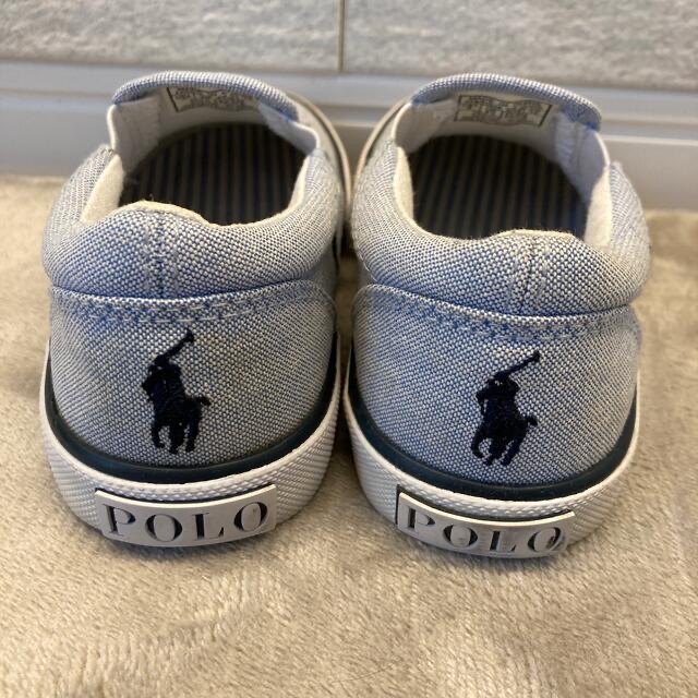 Ralph Lauren(ラルフローレン)の39様専用【美品】POLOスリッポン14センチ キッズ/ベビー/マタニティのベビー靴/シューズ(~14cm)(スリッポン)の商品写真