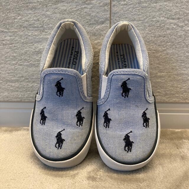 Ralph Lauren(ラルフローレン)の39様専用【美品】POLOスリッポン14センチ キッズ/ベビー/マタニティのベビー靴/シューズ(~14cm)(スリッポン)の商品写真