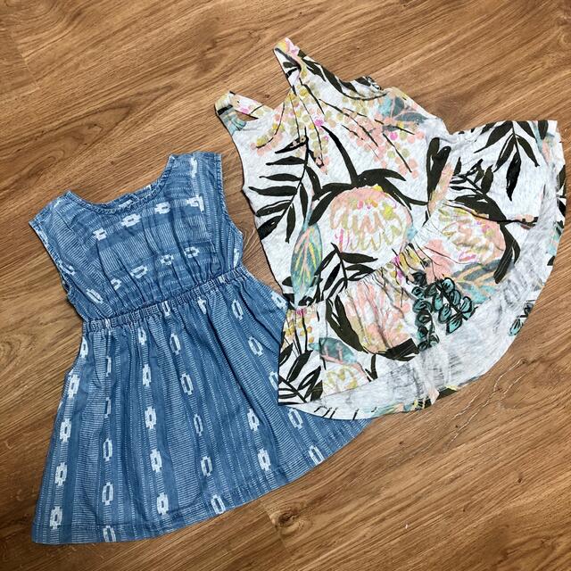 Old Navy(オールドネイビー)のオールドネイビー　ワンピース 2点 キッズ/ベビー/マタニティのベビー服(~85cm)(ワンピース)の商品写真