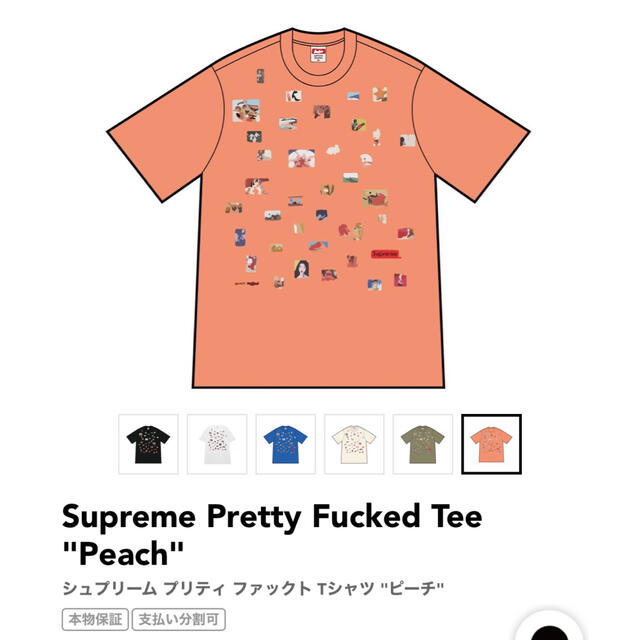 Supreme/シュプリーム★Pretty Fucked Tee★ピーチTシャツ