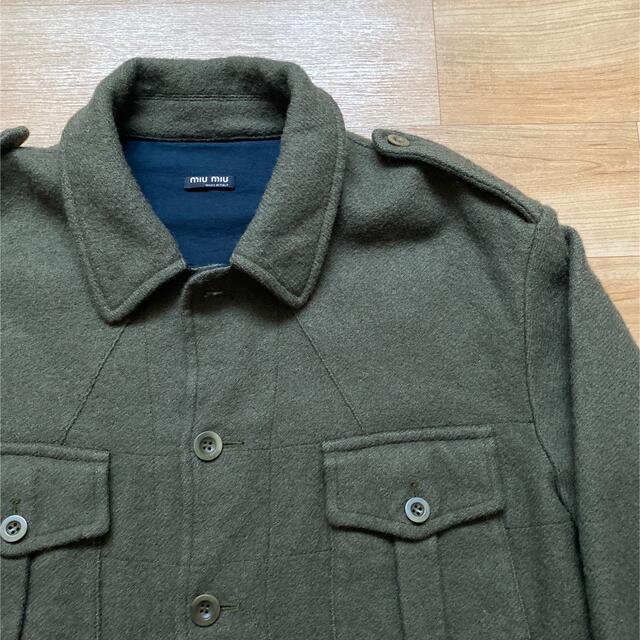 2000s MIU MIU military jacket XL