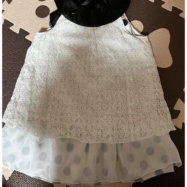 HusHush(ハッシュアッシュ)のリバーシブルワンピ　・100 キッズ/ベビー/マタニティのキッズ服女の子用(90cm~)(ワンピース)の商品写真