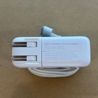 マック(Mac (Apple))の純正品　マック充電アダプタ　60W MagSafe2(PC周辺機器)