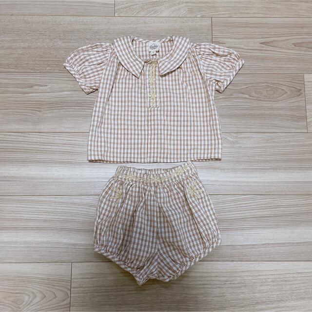 Caramel baby&child (キャラメルベビー&チャイルド)のアポリナ　Apolina WILMA SET picnic check  キッズ/ベビー/マタニティのキッズ服女の子用(90cm~)(その他)の商品写真