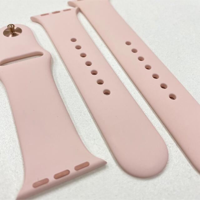 Apple Watch(アップルウォッチ)のアップルウォッチ バンド ピンクサンド Apple Watch 40mm メンズの時計(ラバーベルト)の商品写真