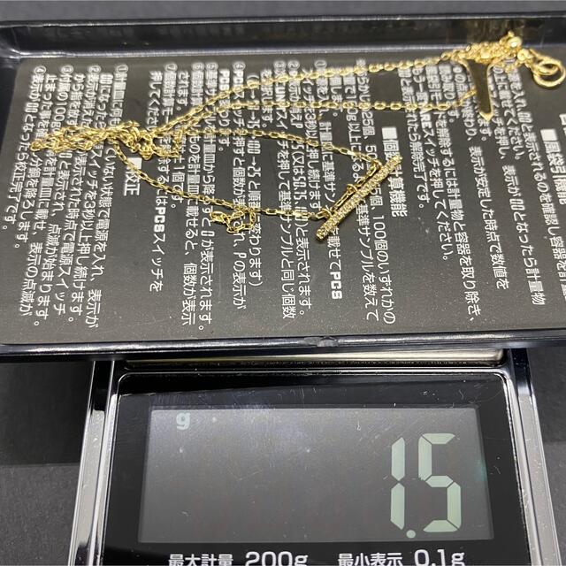 ESTNATION(エストネーション)の【美品】hirotaka k10 ダイヤモンド バー ネックレス レディースのアクセサリー(ネックレス)の商品写真
