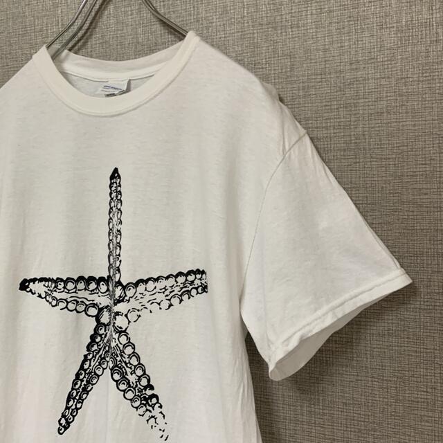 90s 00s ビンテージ　アメリカ古着　ヒトデ　海　古着　tee used メンズのトップス(Tシャツ/カットソー(半袖/袖なし))の商品写真