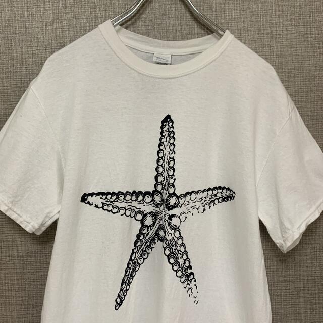 90s 00s ビンテージ　アメリカ古着　ヒトデ　海　古着　tee used メンズのトップス(Tシャツ/カットソー(半袖/袖なし))の商品写真