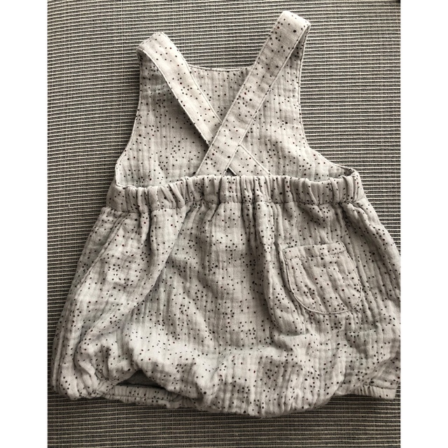 ZARA KIDS(ザラキッズ)の最終値下げ　ガーゼ生地　ZARA オールインワン キッズ/ベビー/マタニティのベビー服(~85cm)(ワンピース)の商品写真