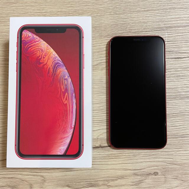 iPhoneXR 64GB 本体 レッド FaceID対応