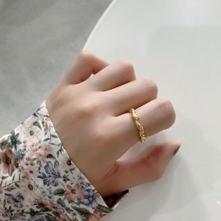 トゥモローランド(TOMORROWLAND)の【ゴールド】silver925 スターリングシルバー ゴールドリング(リング(指輪))