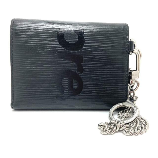 ルイヴィトン LOUIS VUITTON チェーンウォレット M67711 エピ シュプリーム コラボ CH.CP WALLET 3つ折り財布  エピレザー ブラック