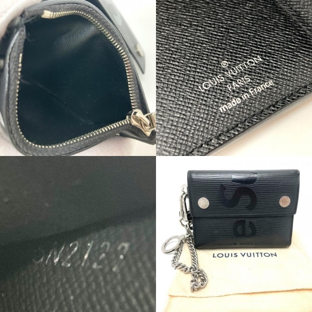 LOUIS VUITTON M67711 Epi Supreme Collab Chain wallet CH.CP WALLET Trifold  wallet