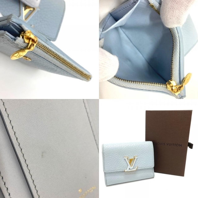 ルイ ヴィトン ポルトフォイユ カプシーヌ XS 三つ折り財布 トリヨンレザー ブルーオランプ M69061 LOUIS VUITTON（新品・未使用品）