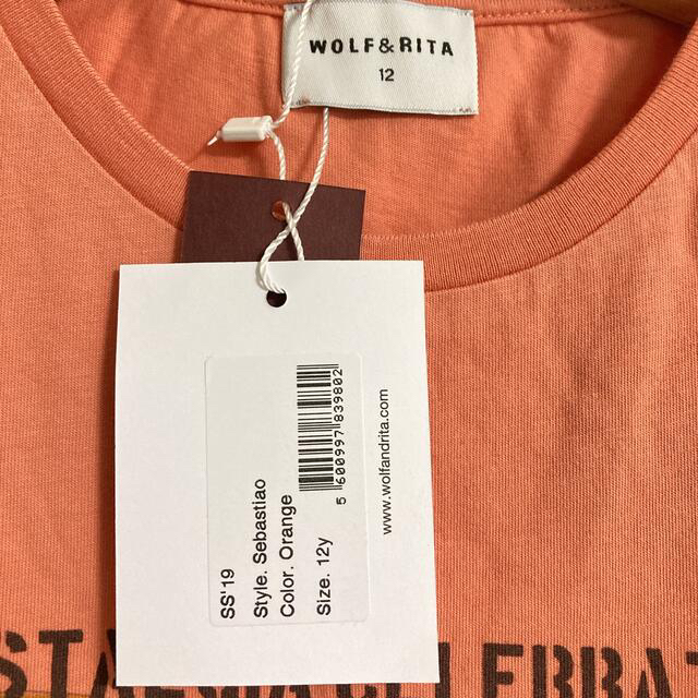 WOLF&RITA(ウォルフアンドリタ)の新品 WOLF&RITA Tシャツ 12Y Sebastiao Orange キッズ/ベビー/マタニティのキッズ服男の子用(90cm~)(Tシャツ/カットソー)の商品写真