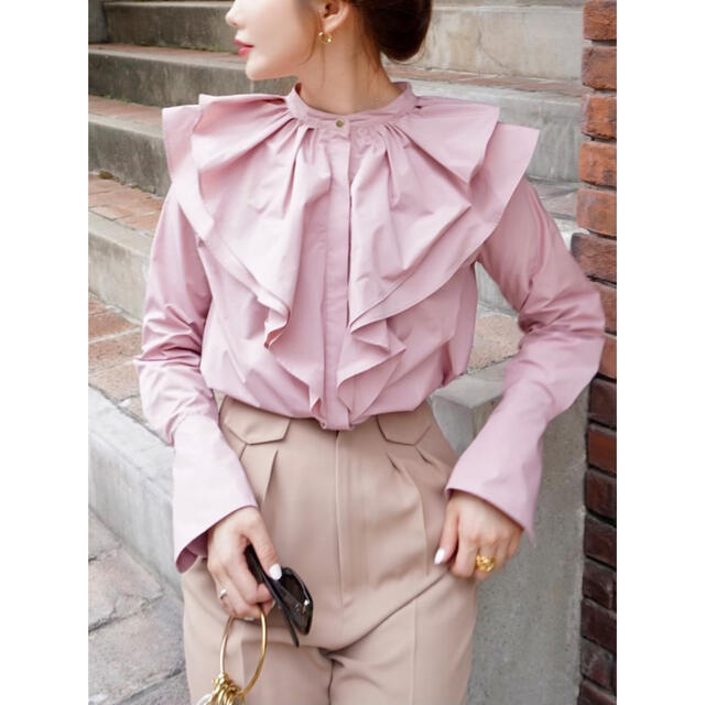 heyon flower petal blouse / pink