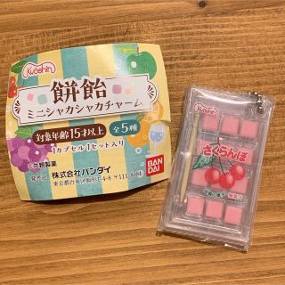 餅飴 ミニシャカシャカチャーム さくらんぼ ガチャ