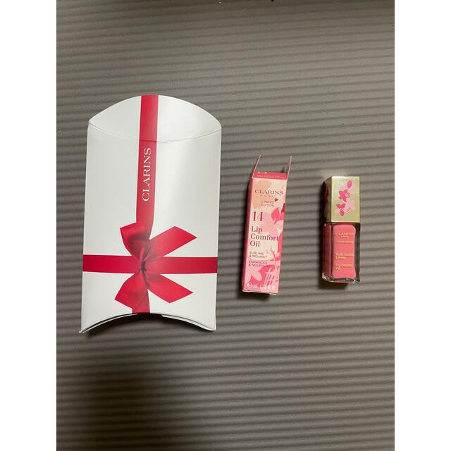 CLARINS(クラランス)のCLARINS コンフォートリップオイル　14サクラ（限定） コスメ/美容のベースメイク/化粧品(リップグロス)の商品写真