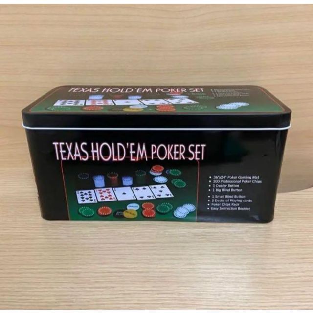 ポーカーセット トランプ チップ カジノゲーム バカラ マット ディーラー 収納 エンタメ/ホビーのテーブルゲーム/ホビー(トランプ/UNO)の商品写真