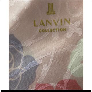 ランバン(LANVIN)のランバン　シルクスカーフ薔薇pg(バンダナ/スカーフ)