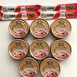 猫【グレインフリー】金缶　8缶・すごい乳酸菌　4本(ペットフード)