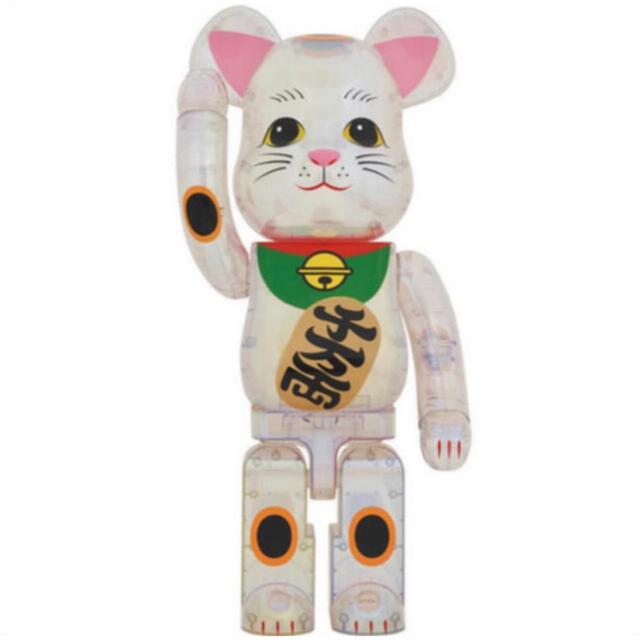 BE@RBRICK 招き猫 透明メッキ 1000％フィギュア