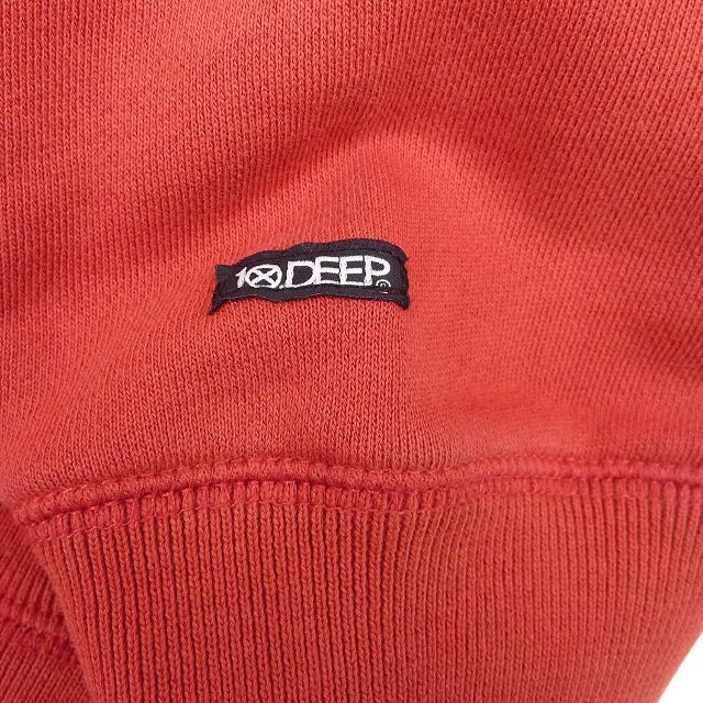 10 DEEP ビンテージ加工 プルオーバーパーカー XXL