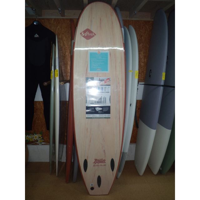 Softech THE ROLLER 6'6 CLAY 新品（フィン・リーシュ付