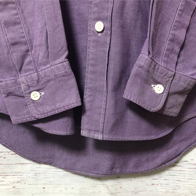 CHAPS(チャップス)の90s CHAPS ラルフローレン BDシャツ 刺繍ロゴ  薄紫  Mサイズ メンズのトップス(シャツ)の商品写真