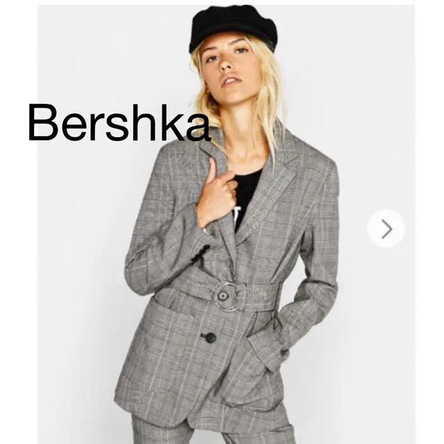 Bershka - テーラードジャケット Bershka ベルシュカ チェック柄 長袖 ...