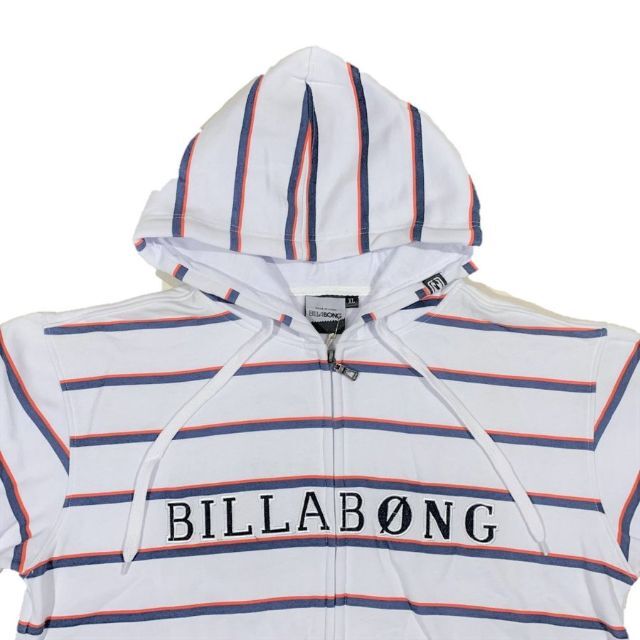 billabong(ビラボン)のビラボン ジップアップパーカー ホワイト XL メンズのトップス(パーカー)の商品写真