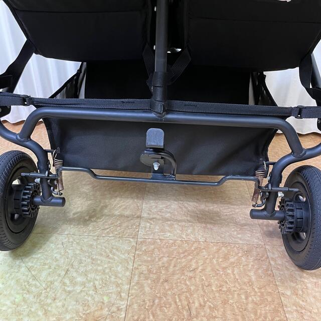 AIRBUGGY   エアバギーココ ダブル 2人乗りベビーカー 黒 付属品多数の