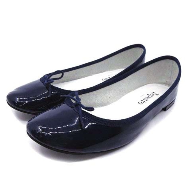 repetto(レペット)のレペット サンドリヨン パテントレザー バレエ シューズ フラット パンプス 紺 レディースの靴/シューズ(バレエシューズ)の商品写真