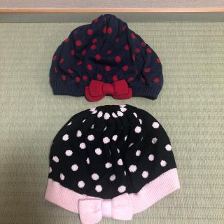 ジンボリー(GYMBOREE)のジンボリー☆ニット帽☆女の子☆2点セット(帽子)