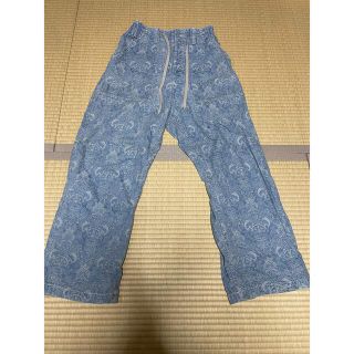 買いオーダー 未使用タグ付き iroquois 刺繍 セミワイドデニム www