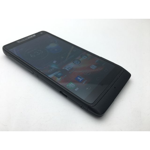 Motorola(モトローラ)の410 SIMフリーsoftbank RAZR M 201M ブラック 4G対応 スマホ/家電/カメラのスマートフォン/携帯電話(スマートフォン本体)の商品写真