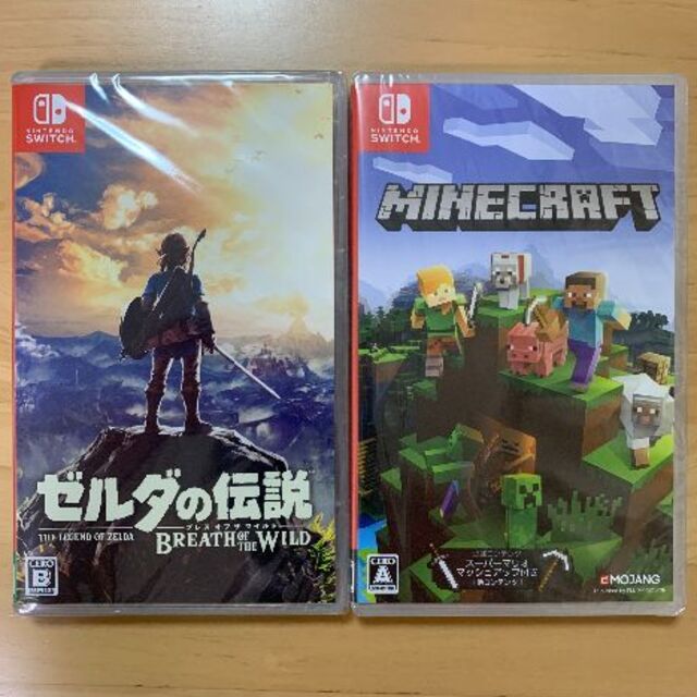 Nintendo Switch - 新品未開封 ゼルダの伝説 ブレスオブザワイルド マインクラフト Switch