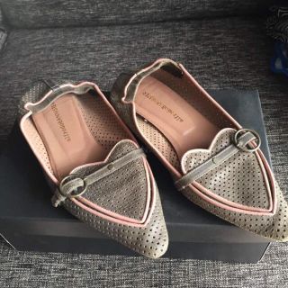 アルフレッドバニスター(alfredoBANNISTER)のalfredo BANNISTER ピッグパンチングレザー ロー size36(ローファー/革靴)