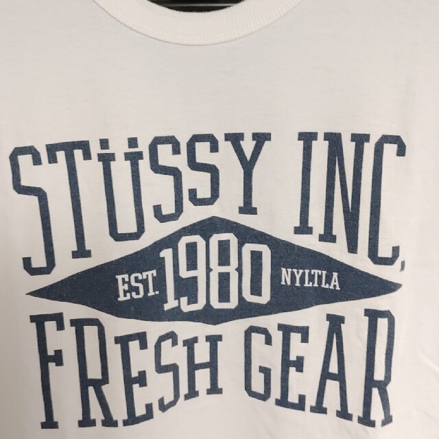 STUSSY(ステューシー)のSTUSSY白INC.FRESH GEAR長袖TシャツMサイズ紺色ロンＴネイビー メンズのトップス(Tシャツ/カットソー(七分/長袖))の商品写真