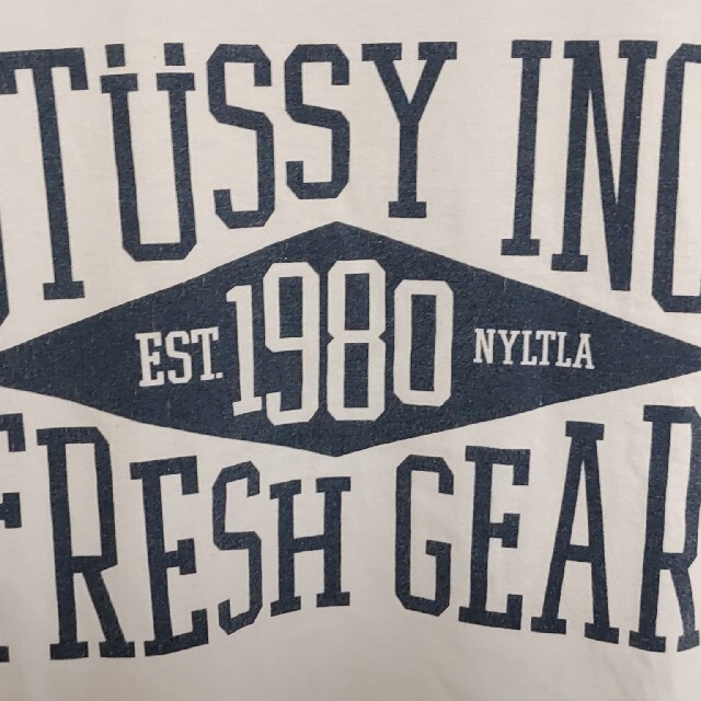 STUSSY(ステューシー)のSTUSSY白INC.FRESH GEAR長袖TシャツMサイズ紺色ロンＴネイビー メンズのトップス(Tシャツ/カットソー(七分/長袖))の商品写真